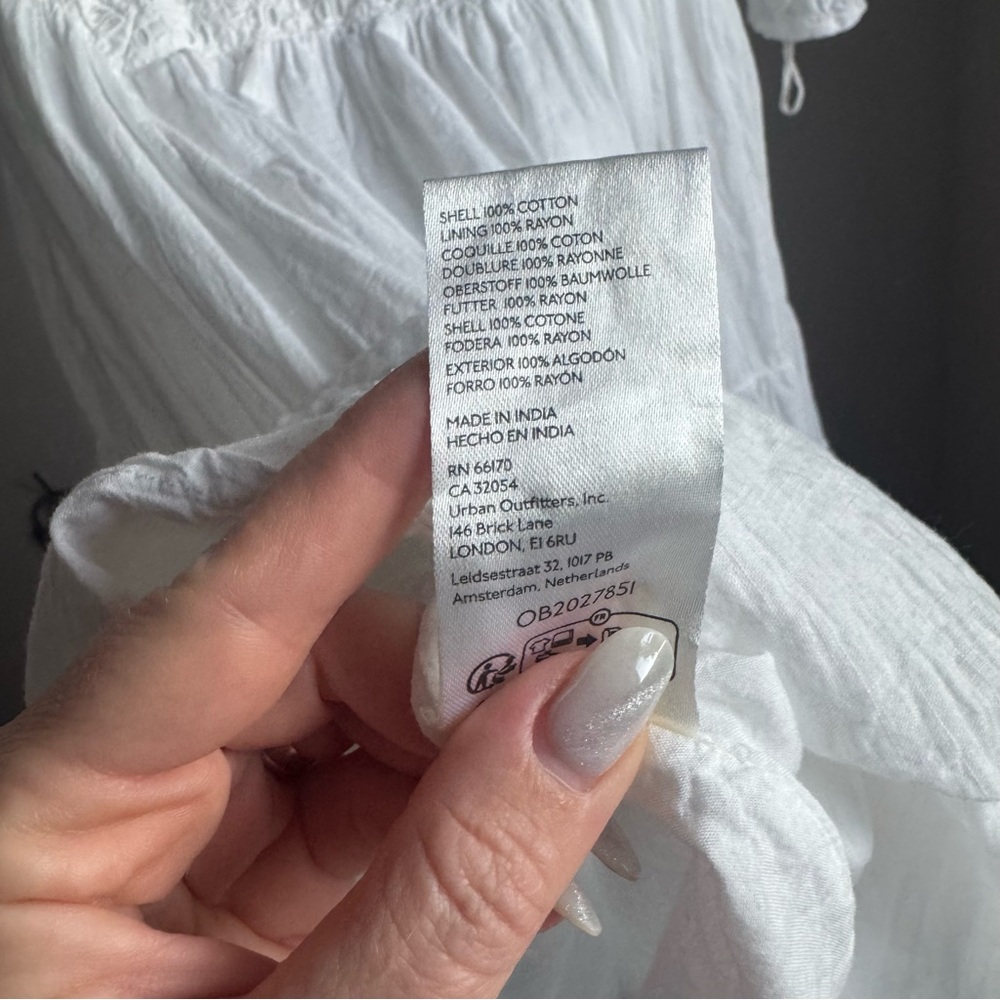 NWT Free People Sandy Shores Babydoll A-line Mini Dress Sz XS - Picture 11 of 11